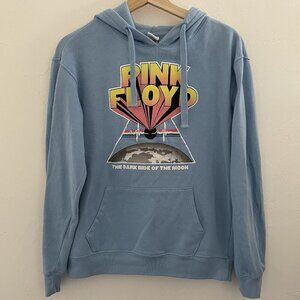 Pink Floyd The Dark Side Of The Moon Sweatshirt Hoodie Womens Small Graphic Blue